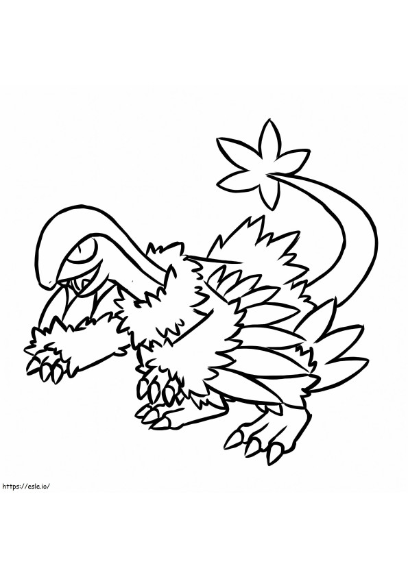 Archeops Pokemon coloring page