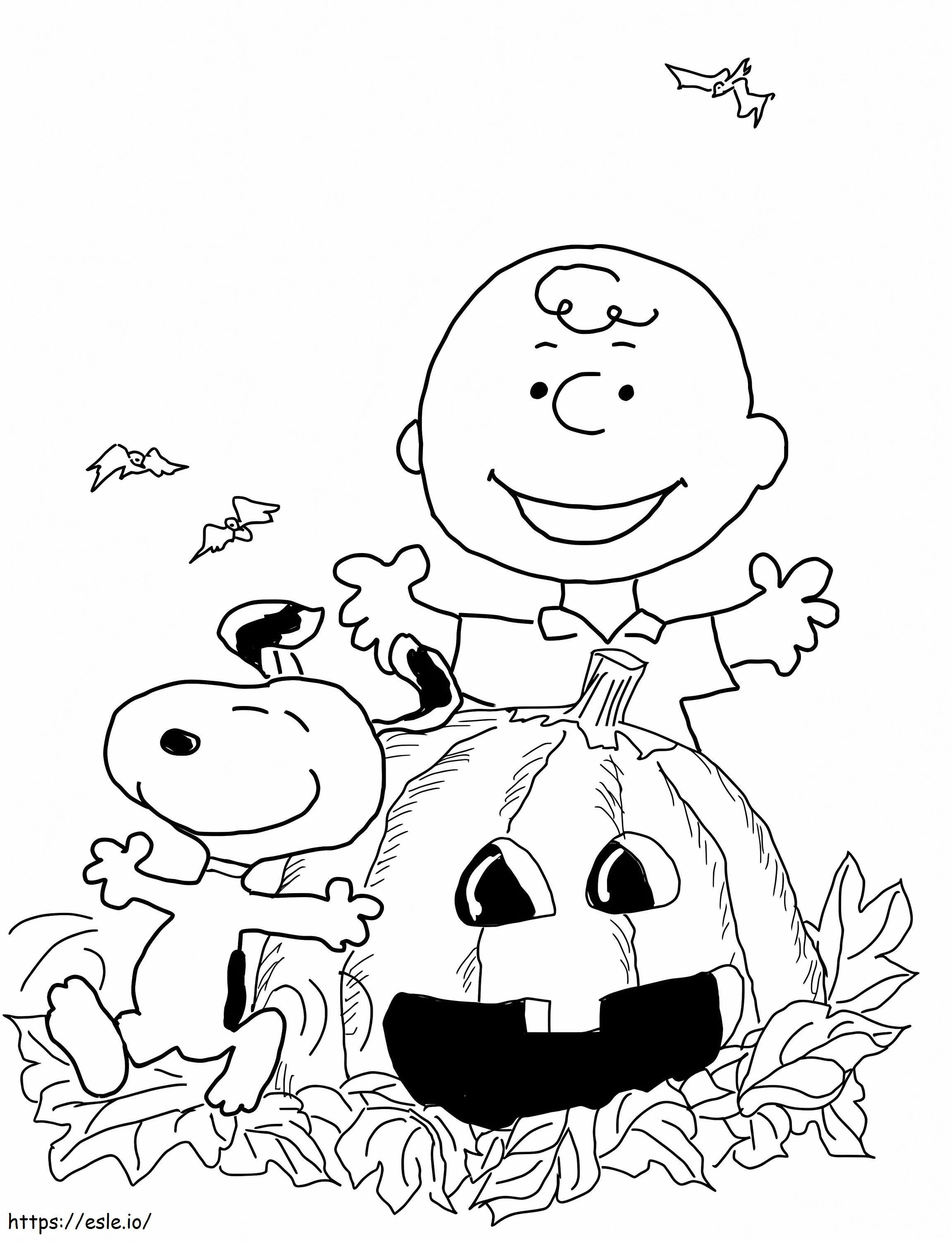 Charlie Brown Halloween Gambar Mewarnai