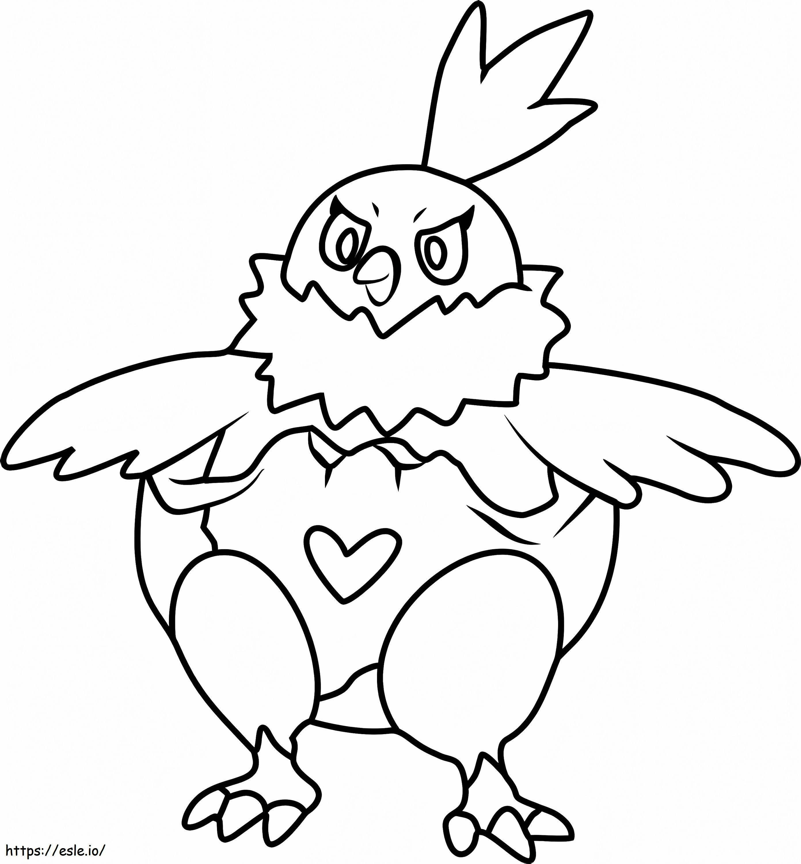 Coloriage Pokémon Vullaby Gen 5 à imprimer dessin