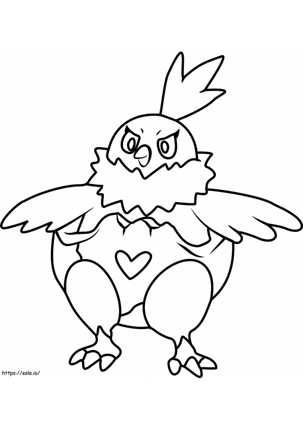 Vullaby Gen 5 Pokemon coloring page