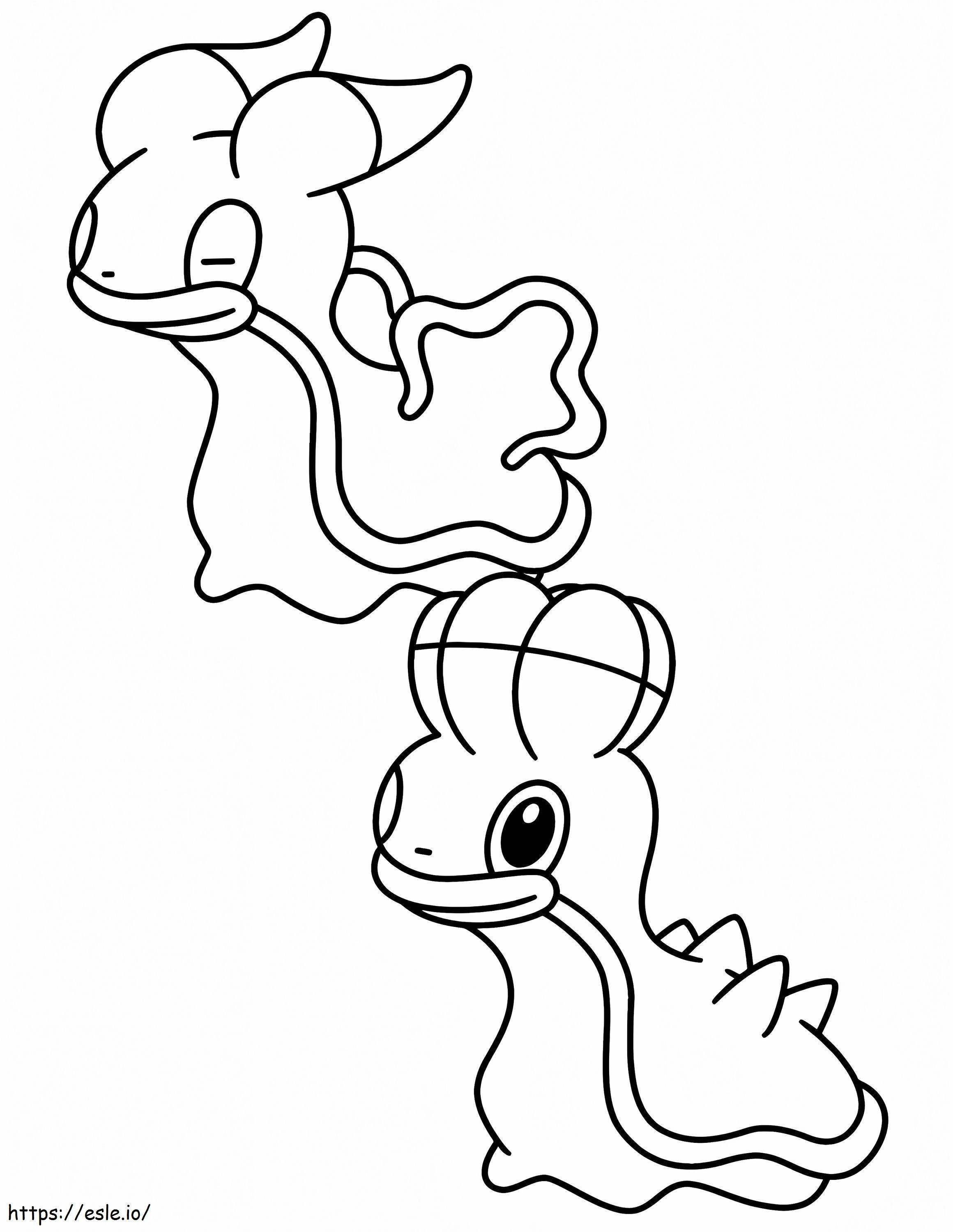 Coloriage Shellos Pokemon 2 à imprimer dessin