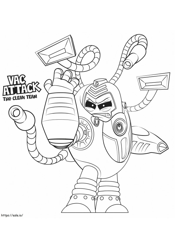 Vac Attack Grossery Gang coloring page