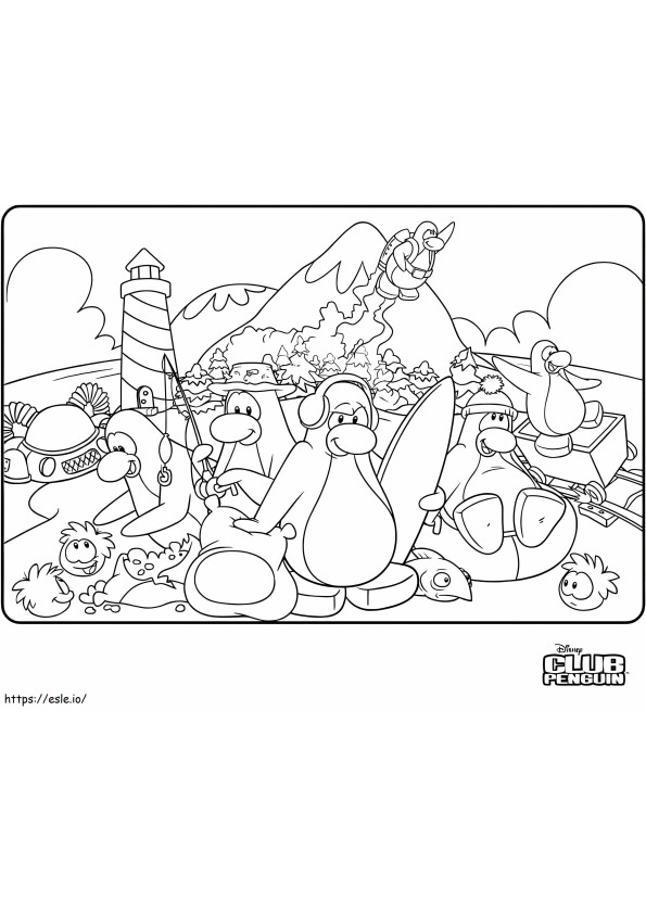 Amazing Club Penguin coloring page
