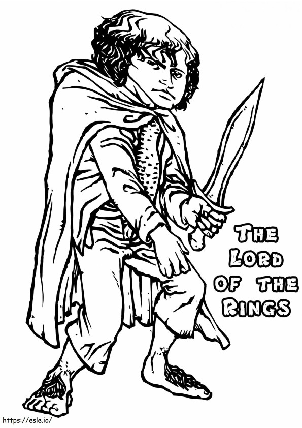 Frodo Baggins 1 värityskuva