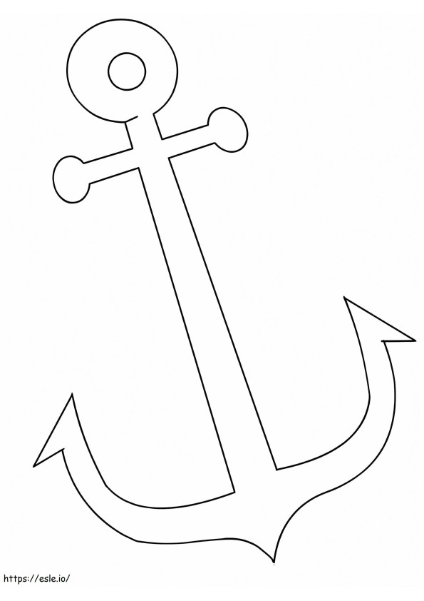Cool Anchor coloring page