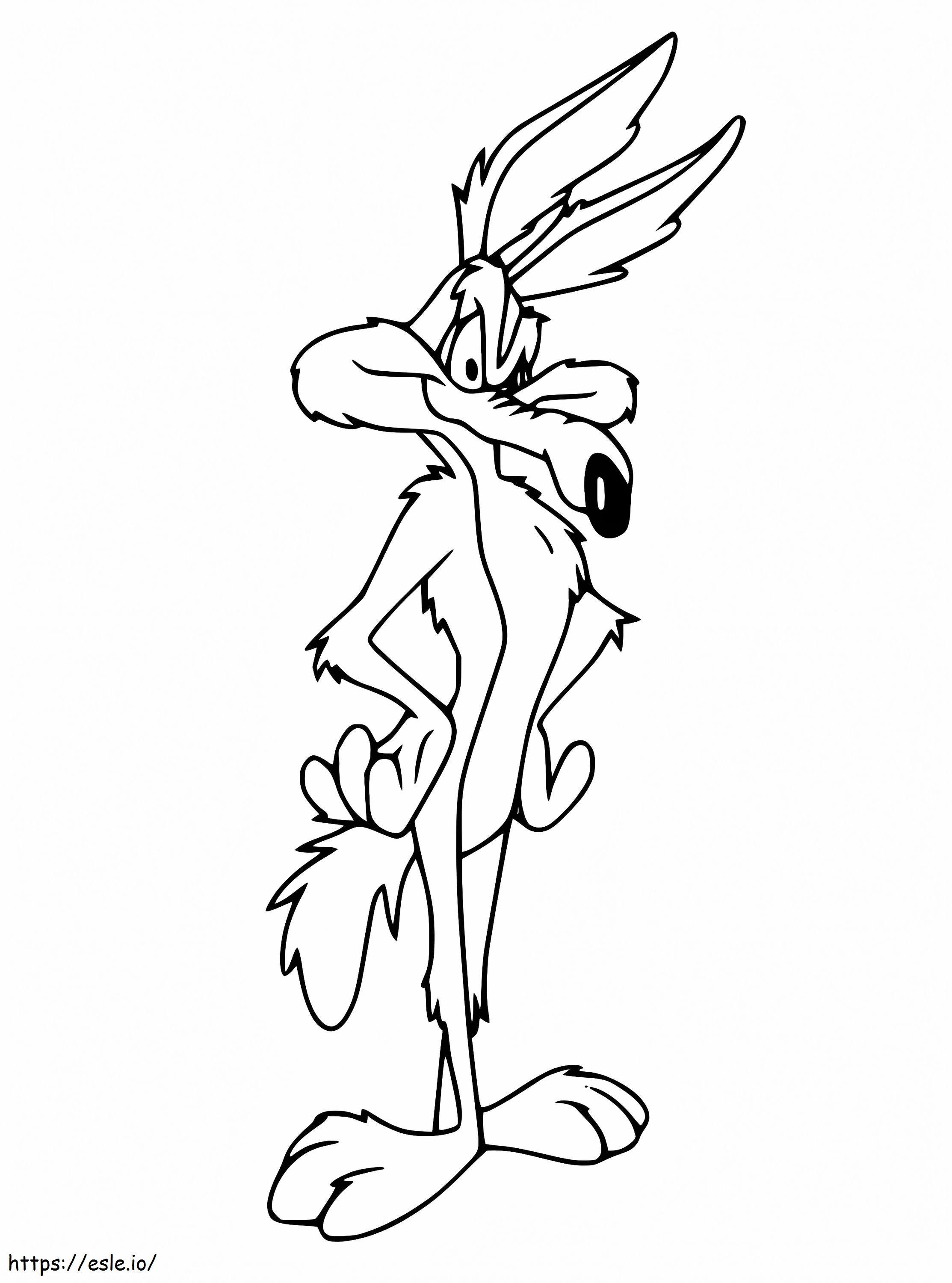Wile E Coyote de la Looney Tunes de colorat