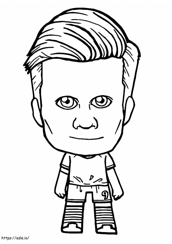 Cute Erling Haaland coloring page