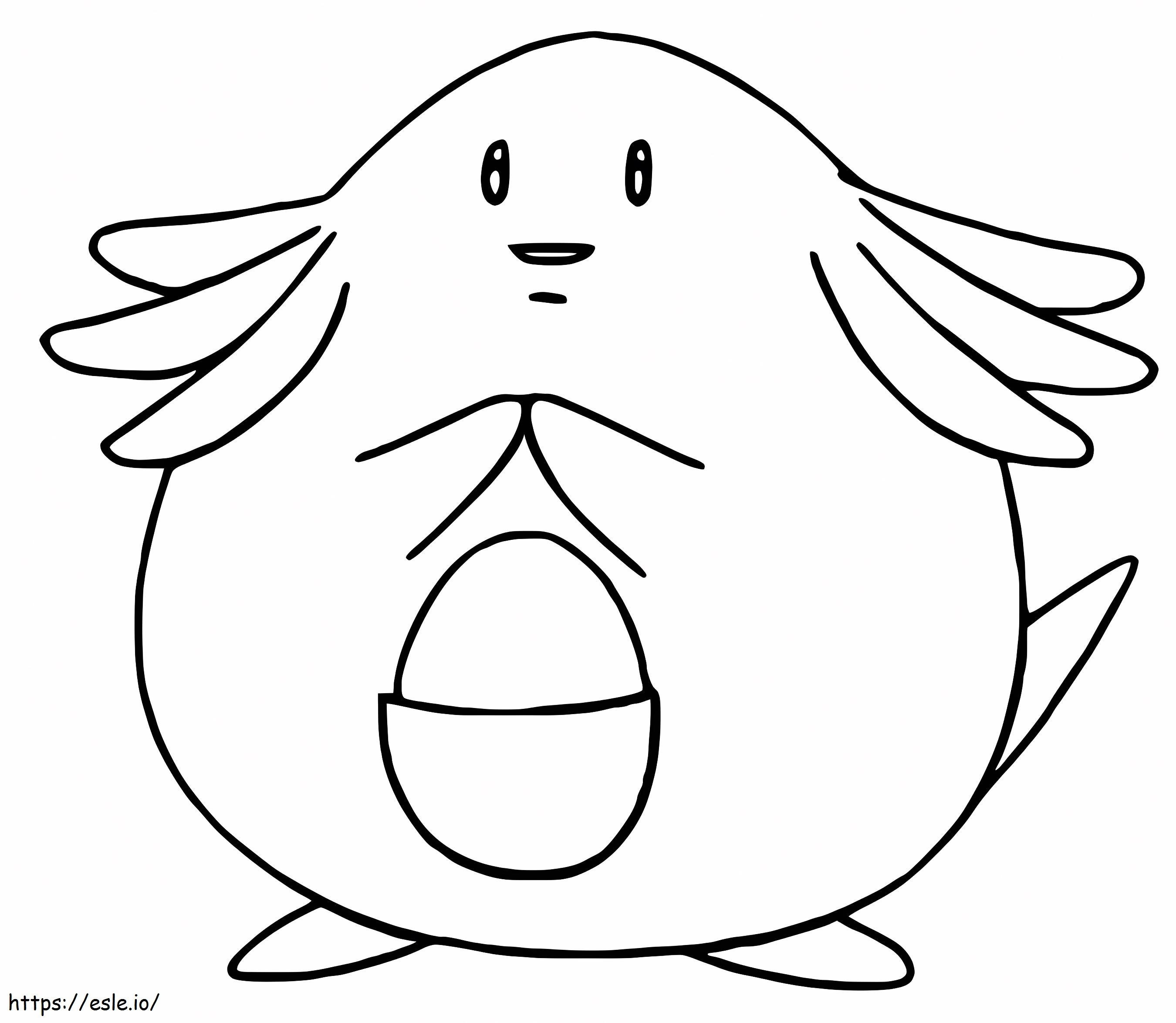 Cute Chansey coloring page