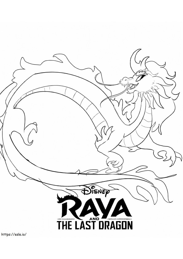 The Last Dragon coloring page