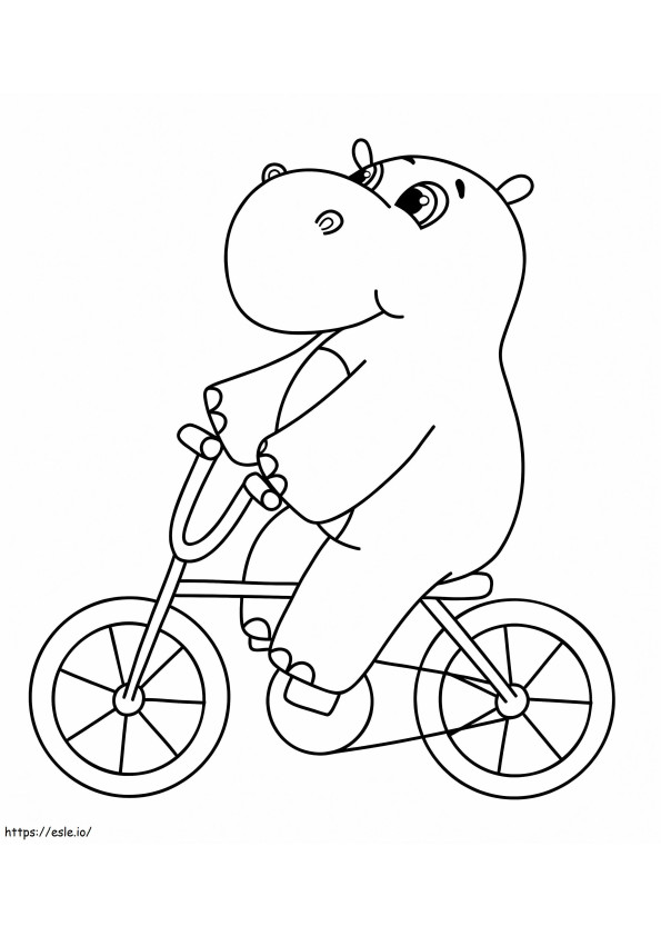 Hippo On A Bicycle