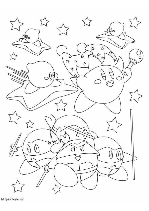 Perfetto Kirby da colorare