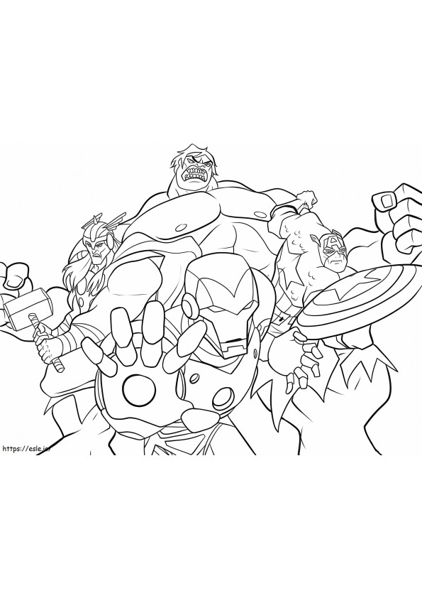 Avengers 7 coloring page
