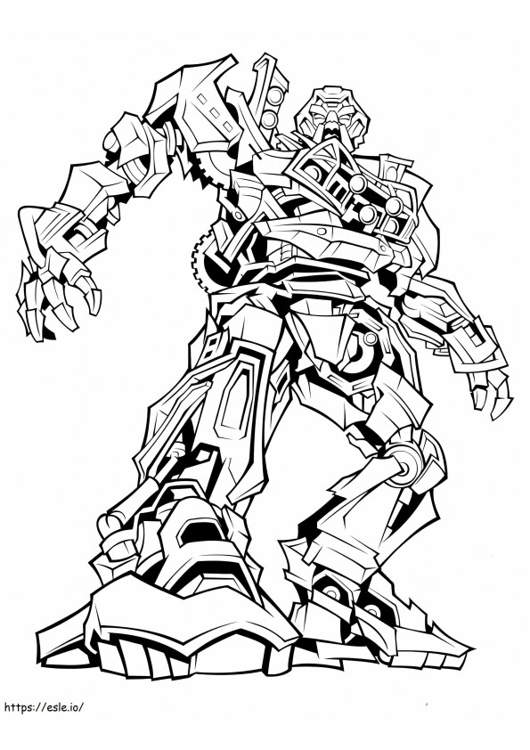 God Of War Decepticon Transformers coloring page