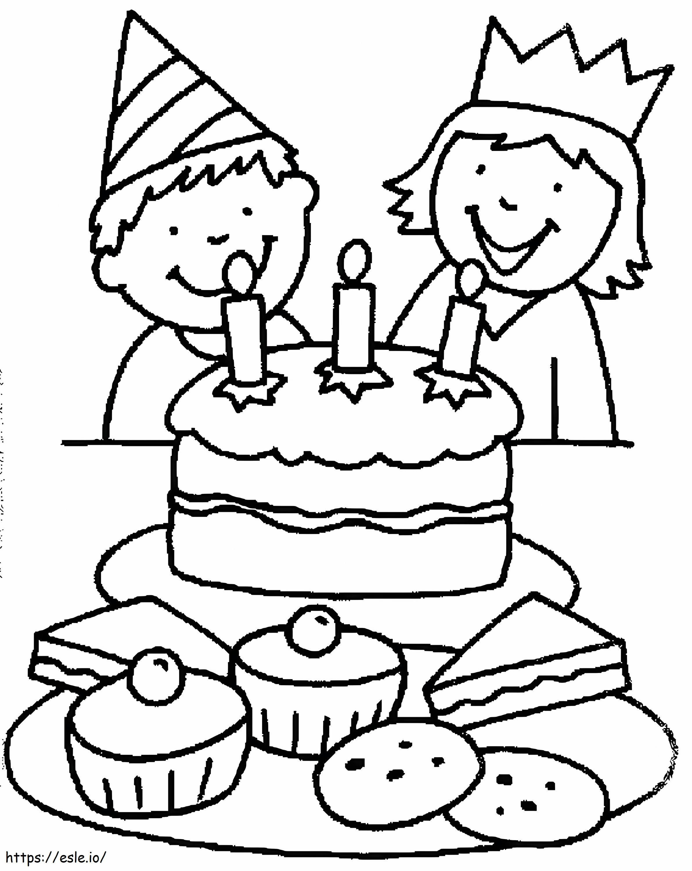 Birthday Party 5 coloring page