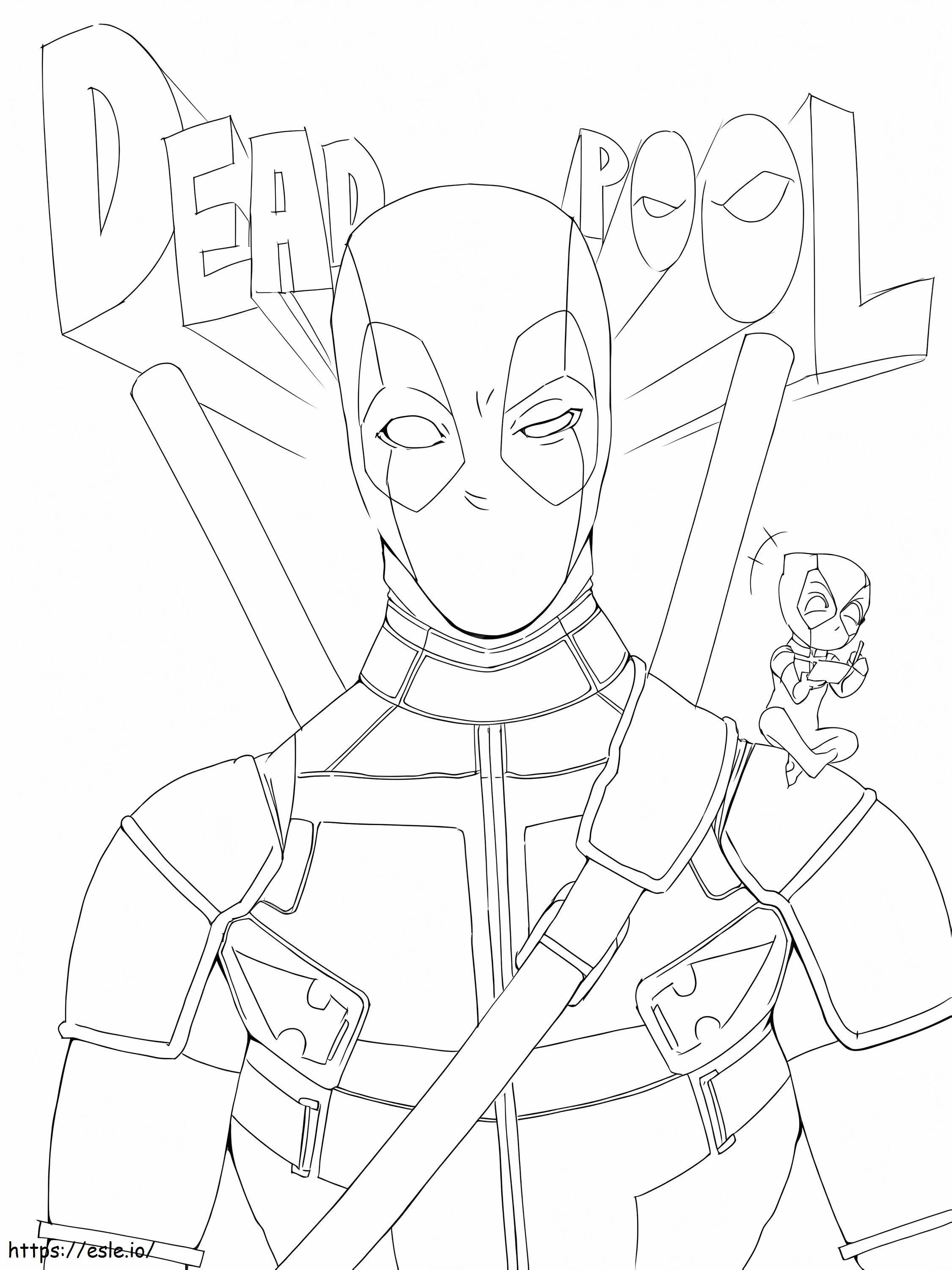 Deadpool Normales coloring page
