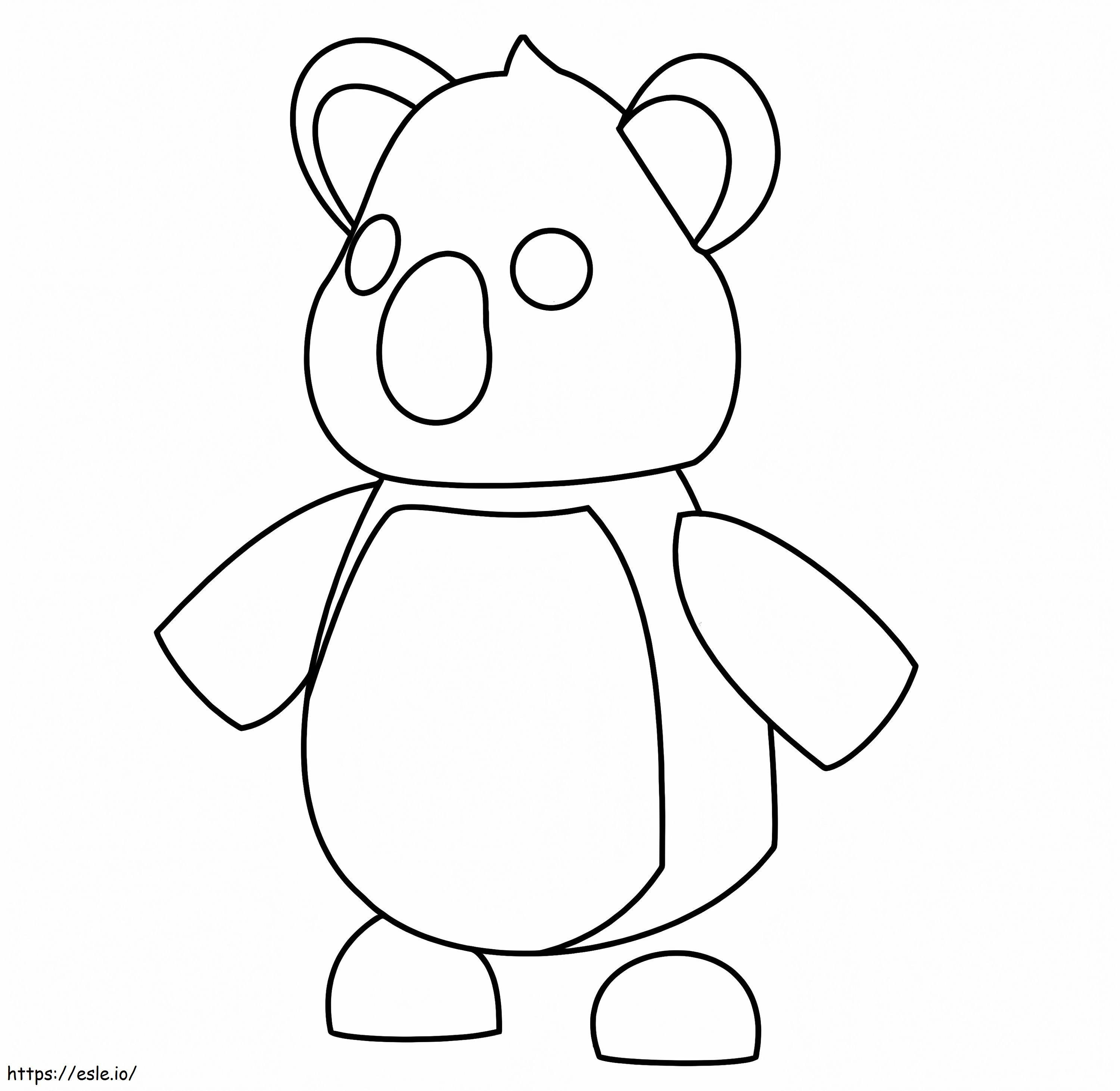 Koala Adopt Me coloring page