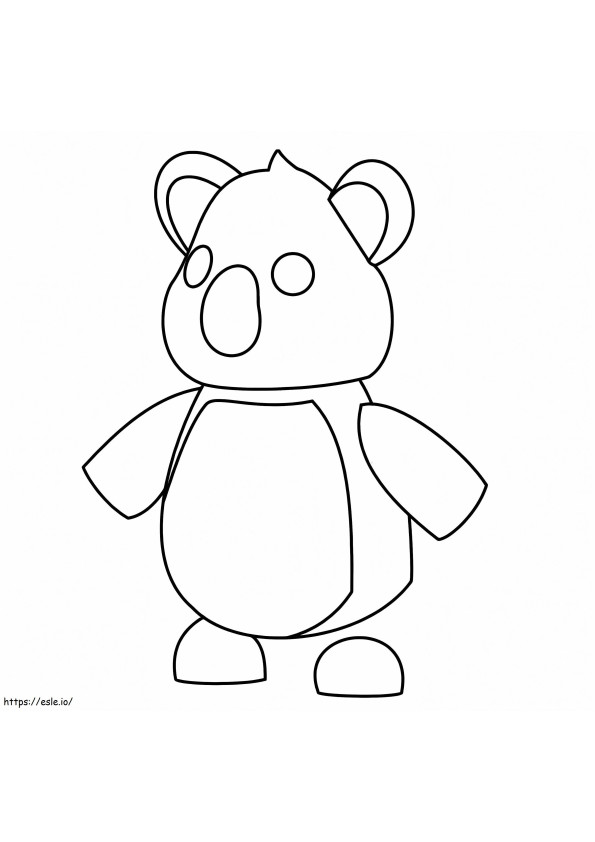 Coloriage Koala Adoptez-moi à imprimer dessin