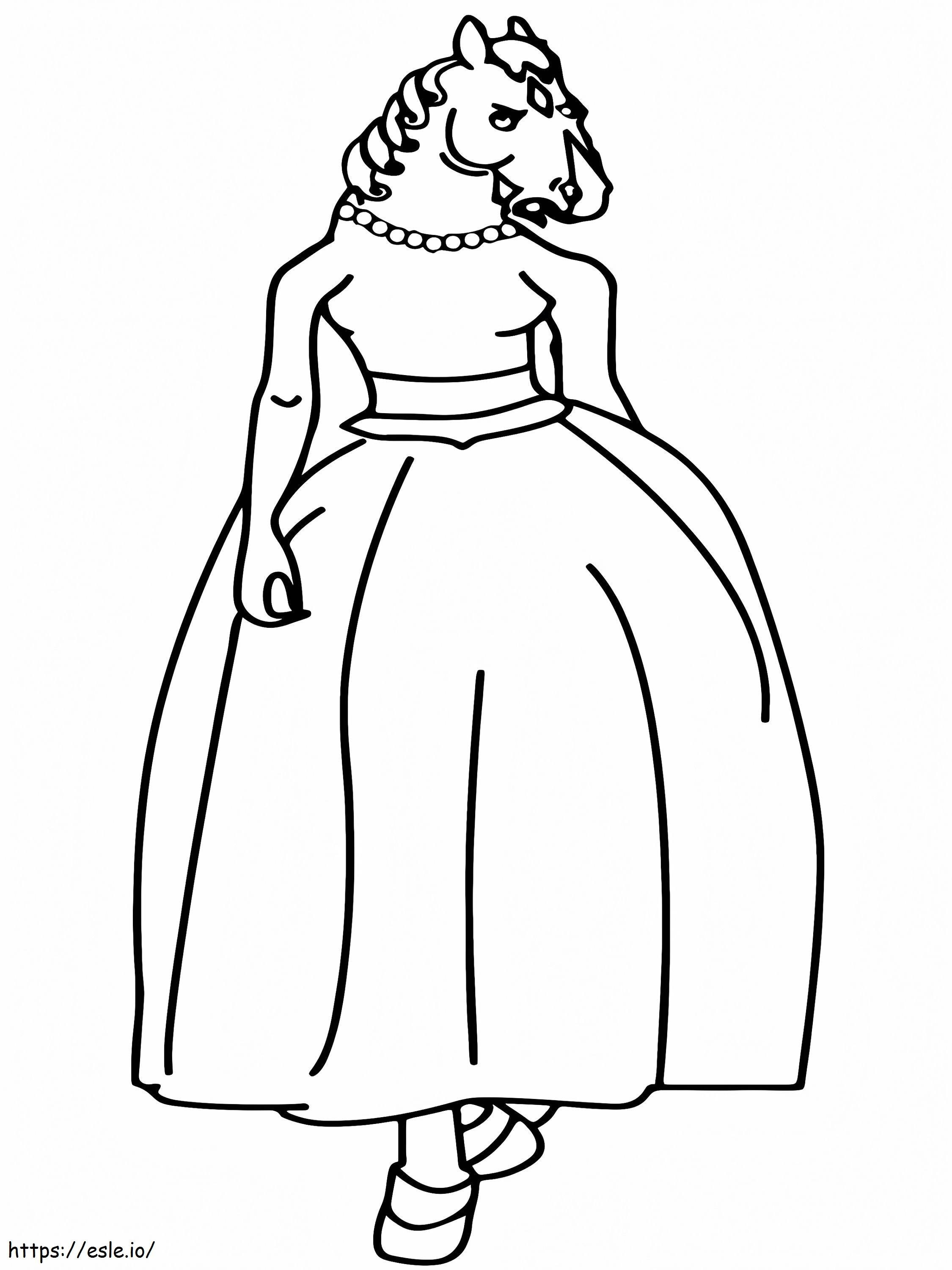 Pretty Beatrice Horseman coloring page