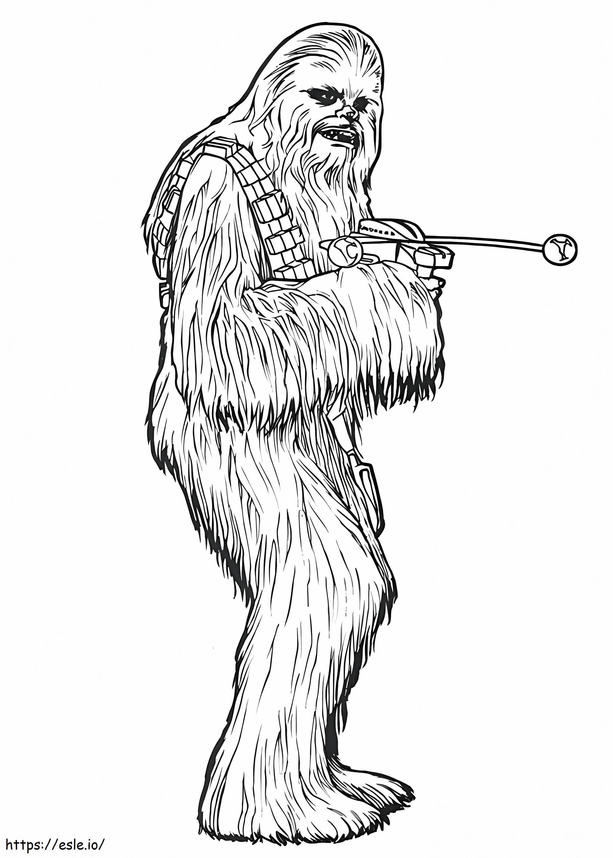 Chewbacca a Star Warsból kifestő
