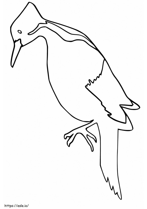 Woodpecker 2 coloring page