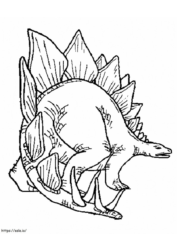 Stegosaurus 5 värityskuva