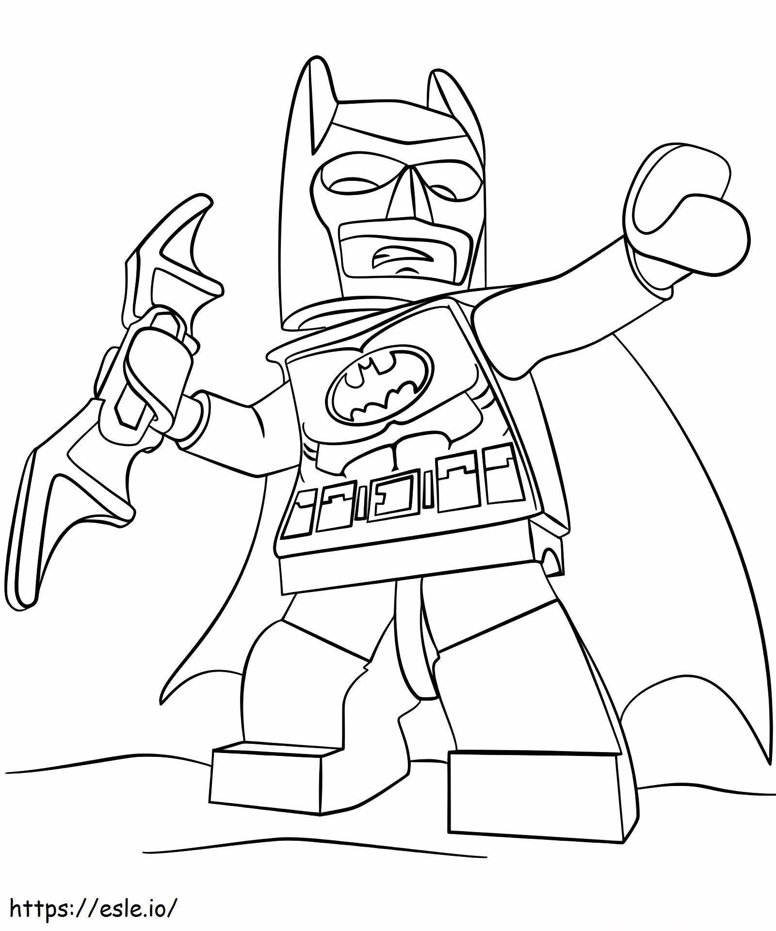 Coloriage  Batman Lego A4 à imprimer dessin