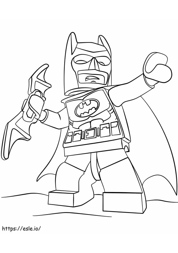  バットマン レゴ A4 ぬりえ - 塗り絵