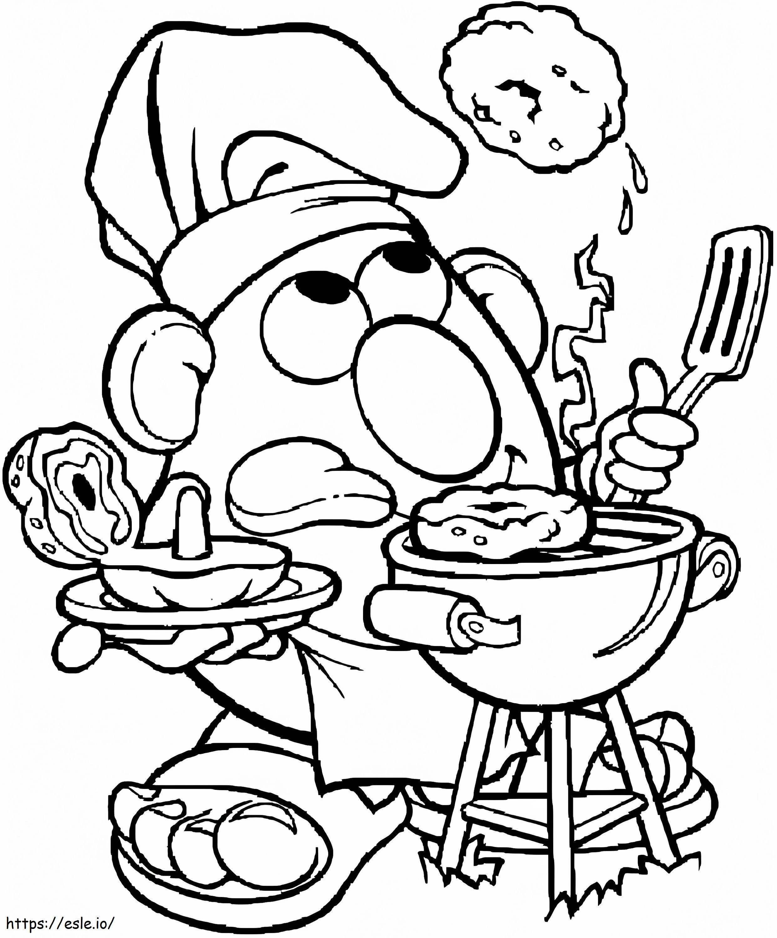 Mr. Potato Head Cooking ausmalbilder