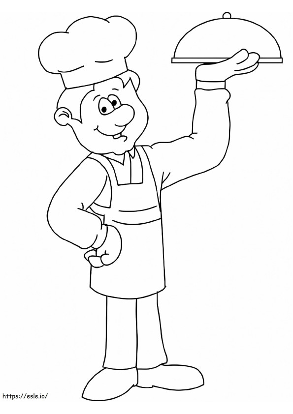 Young Chef coloring page