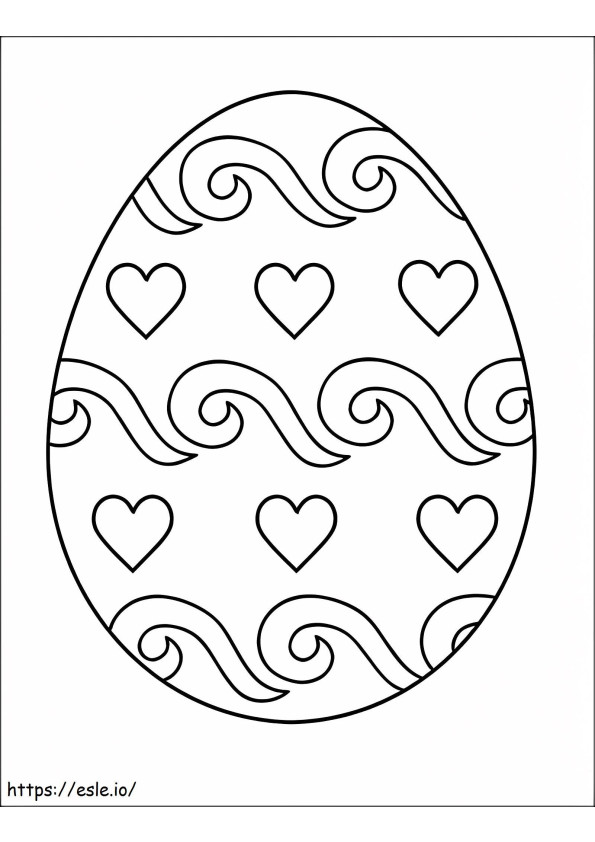 Pretty Easter Eggs coloring page