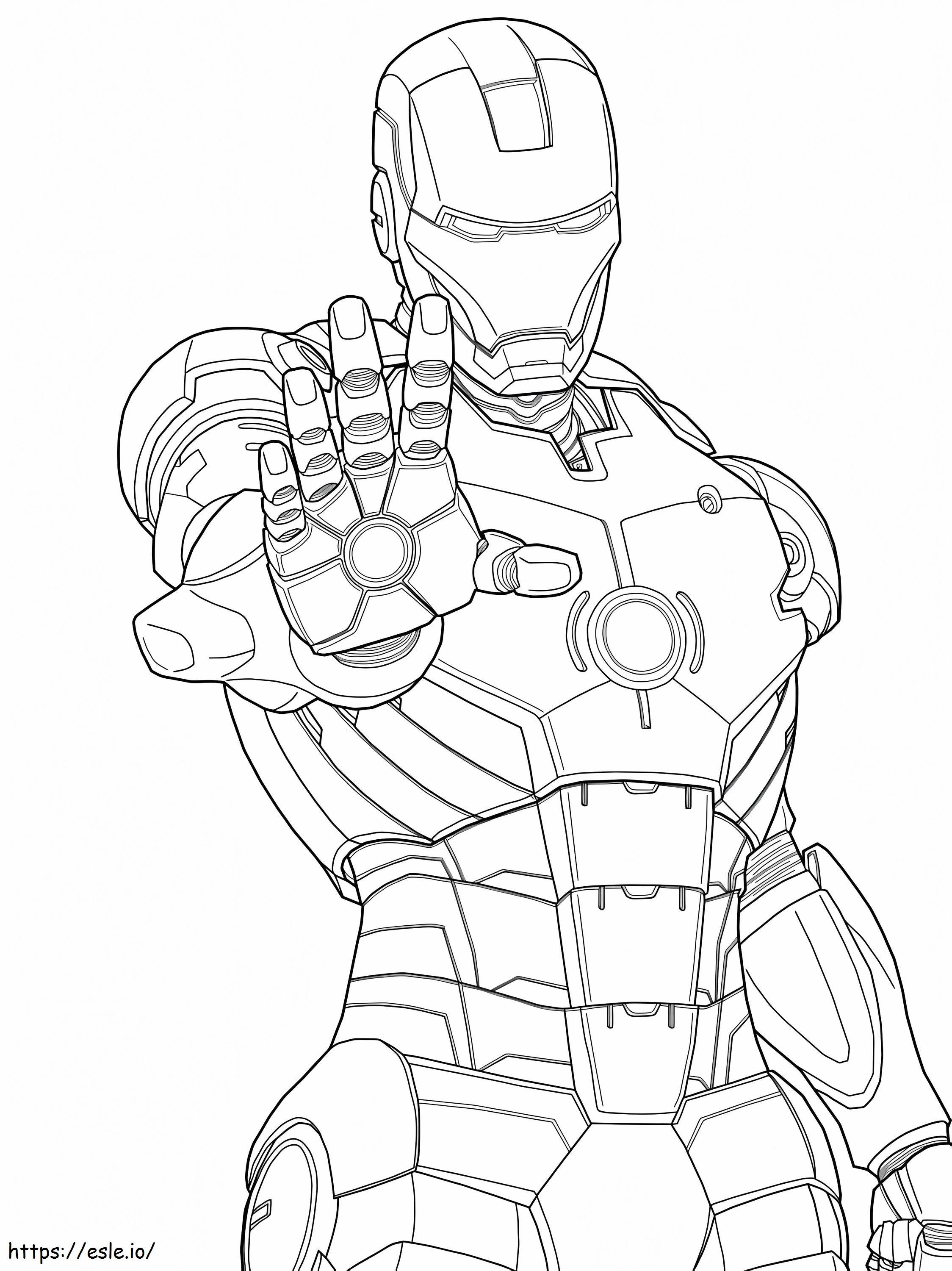 Iron Man dei Vendicatori da colorare