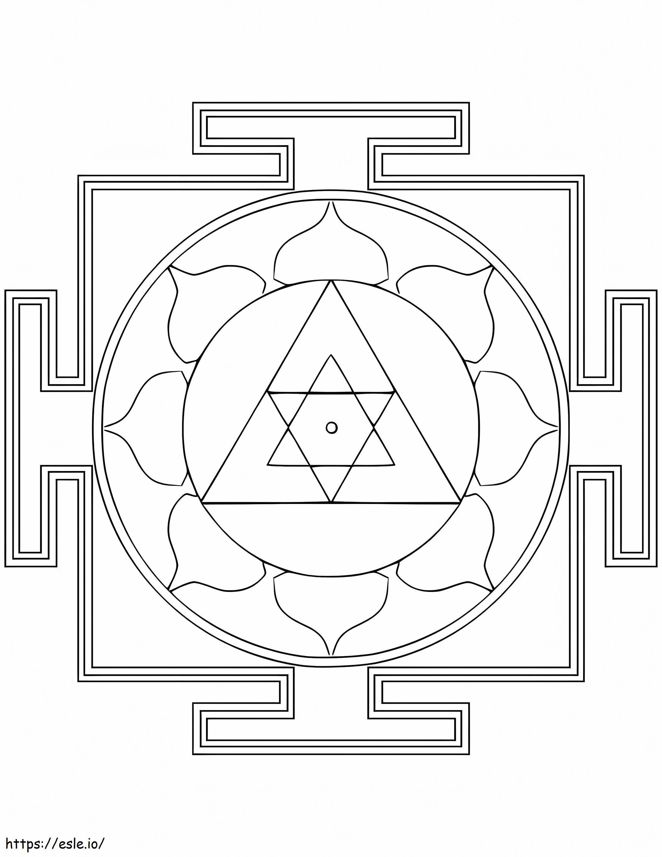 Yantra-Mandala ausmalbilder
