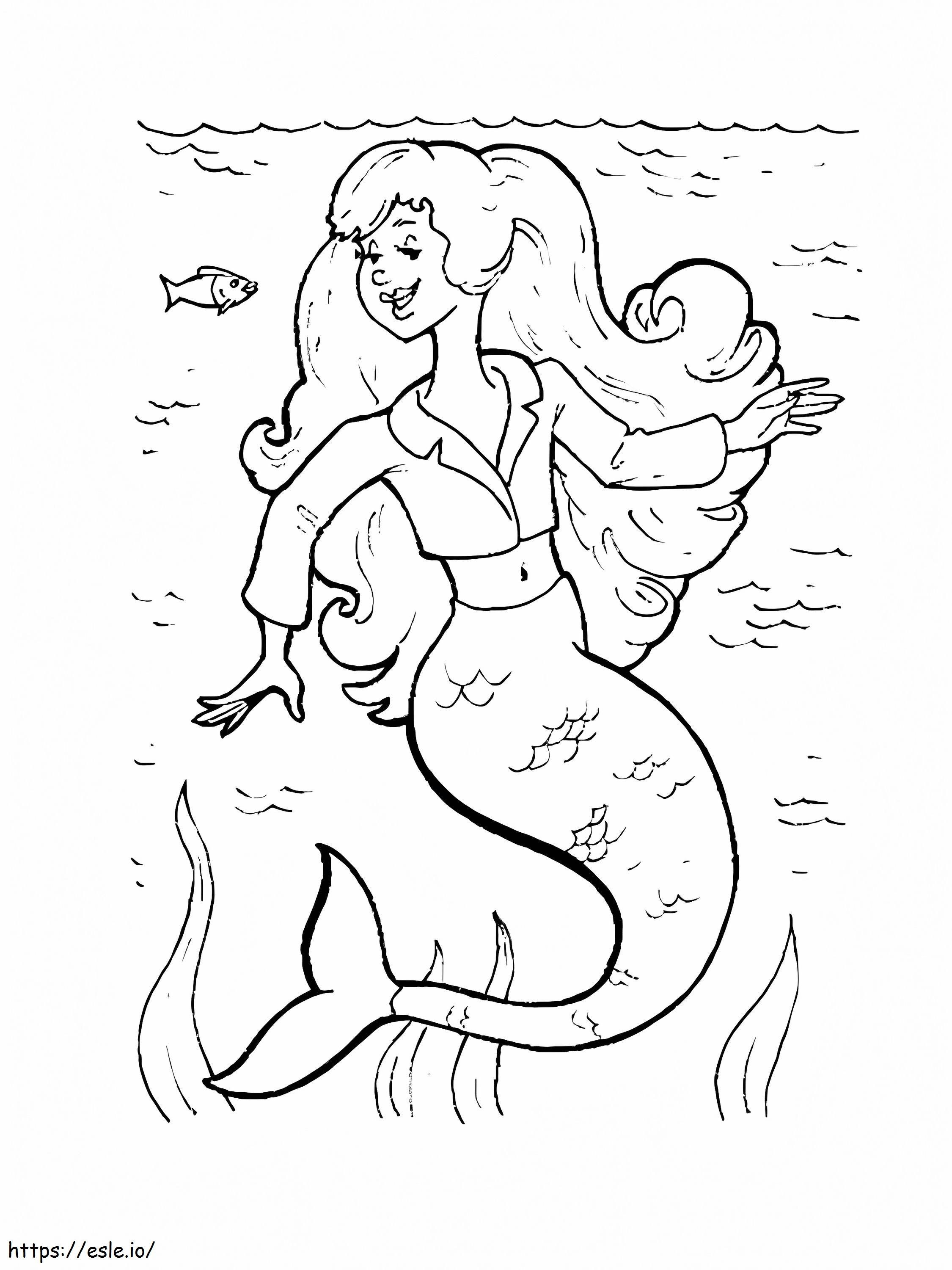 Meerjungfrau für Mädchen ausmalbilder