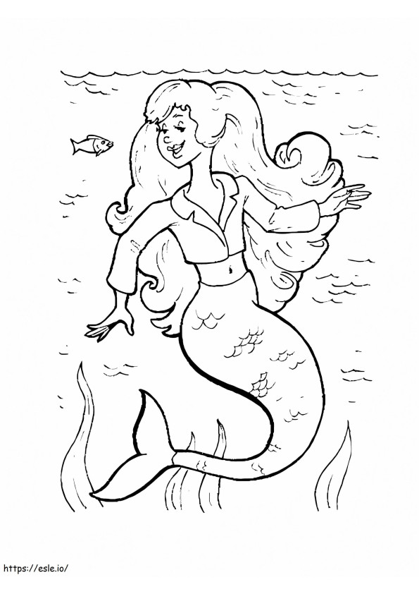 Mermaid For Girl coloring page