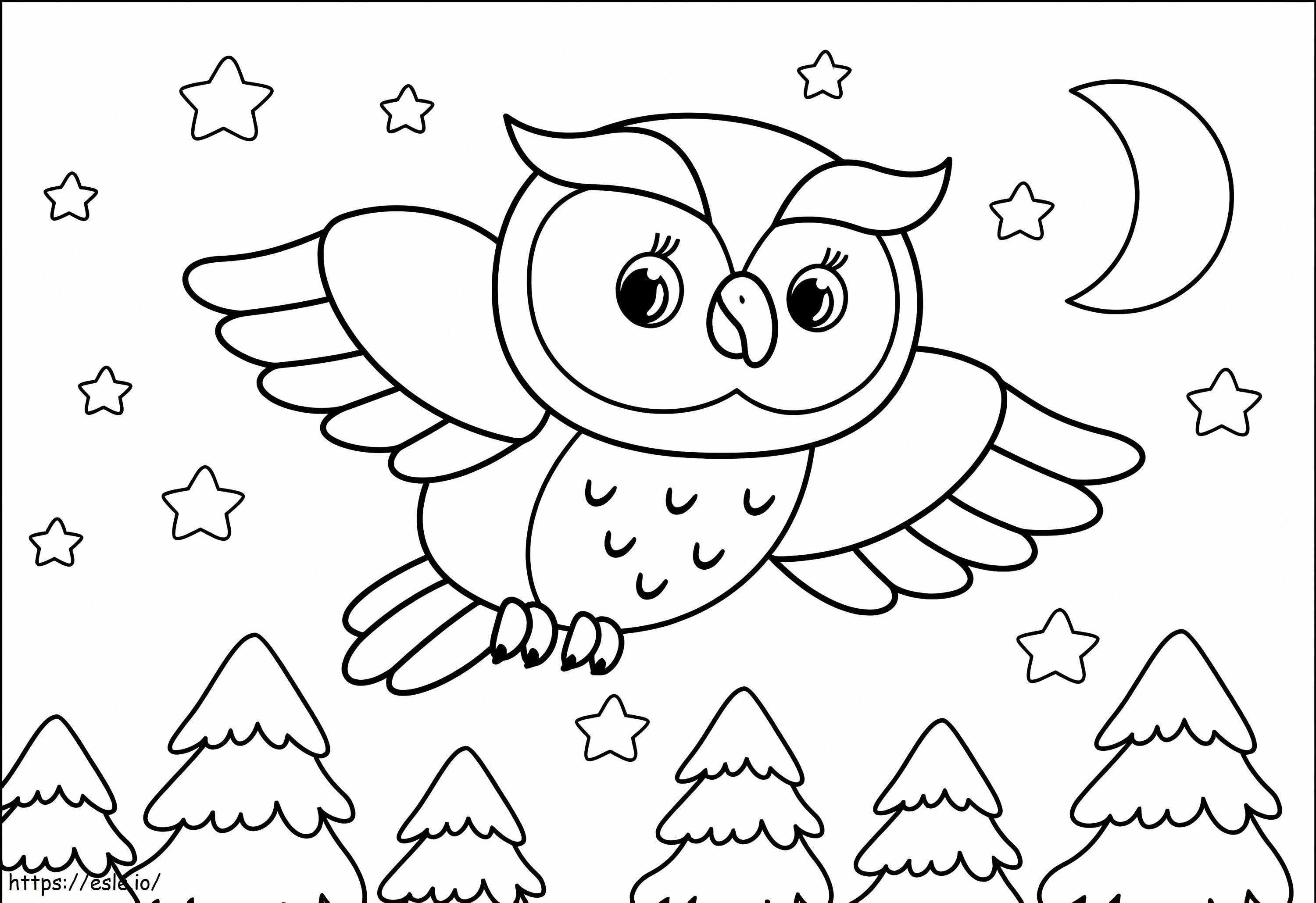 Owl 6 coloring page