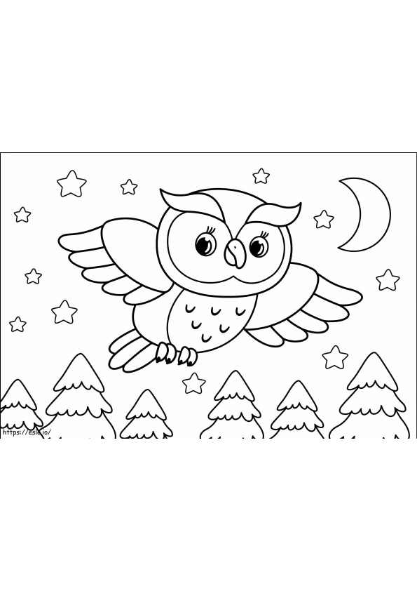 Owl 6 coloring page