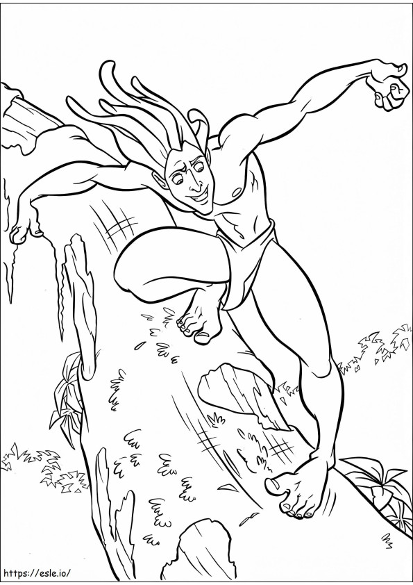 Cool Tarzan coloring page