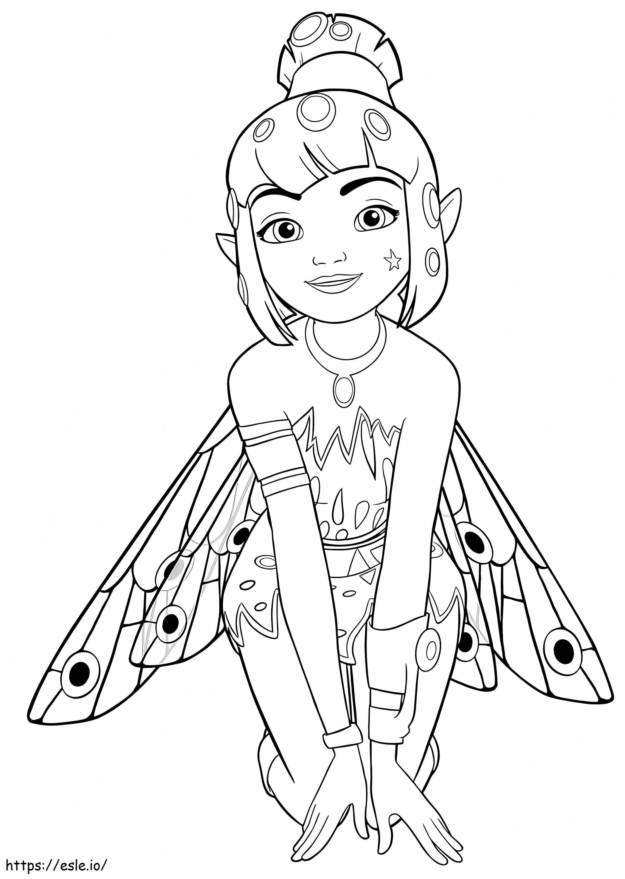 Yuko From Mia And Me coloring page