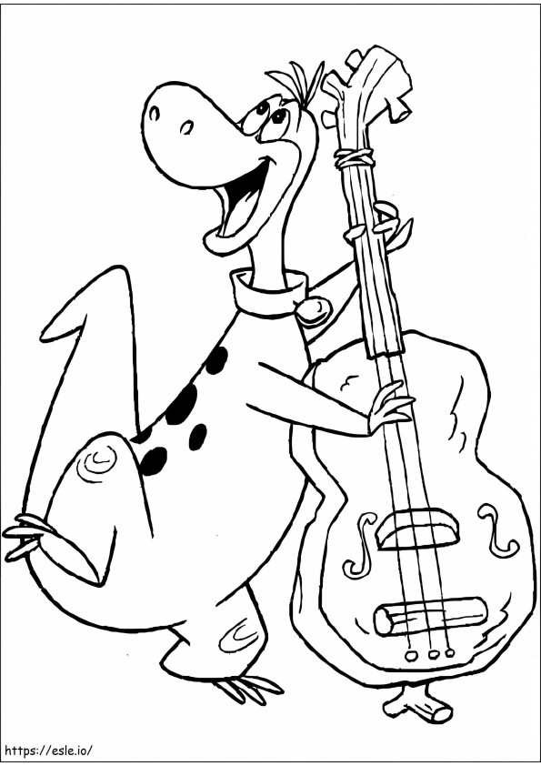 Dino From The Flintstones coloring page