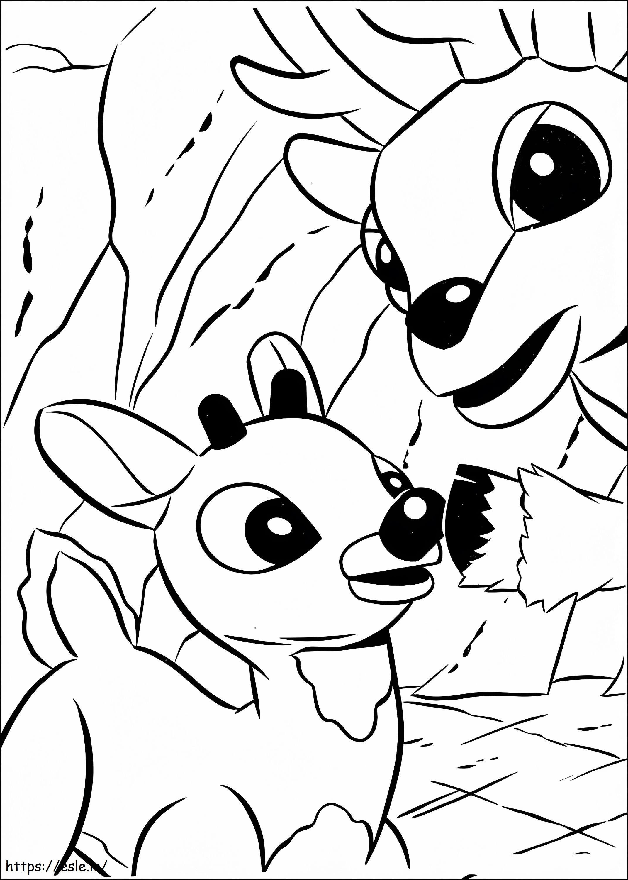 Rudolph 4 coloring page