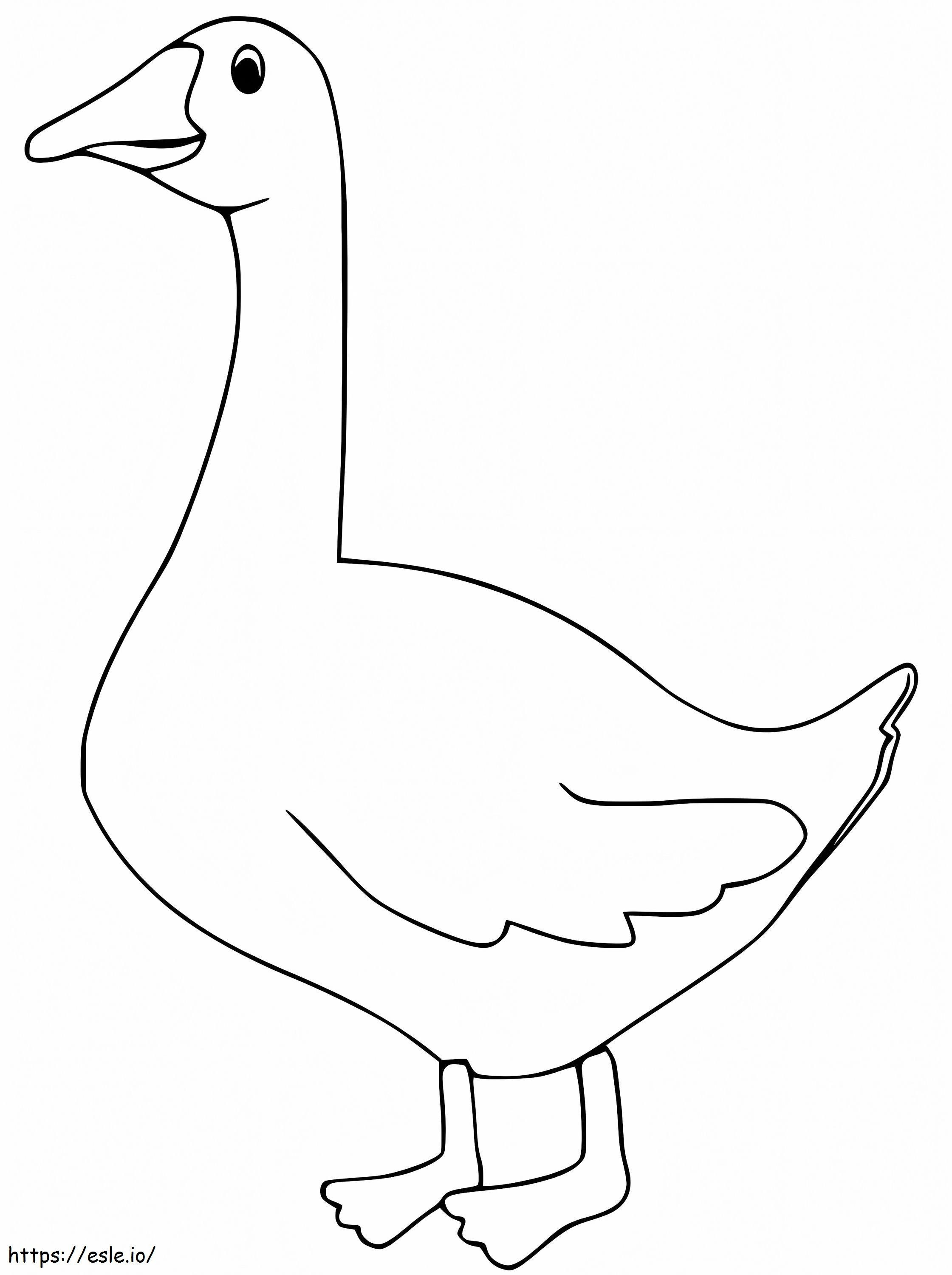 Goose 11 coloring page