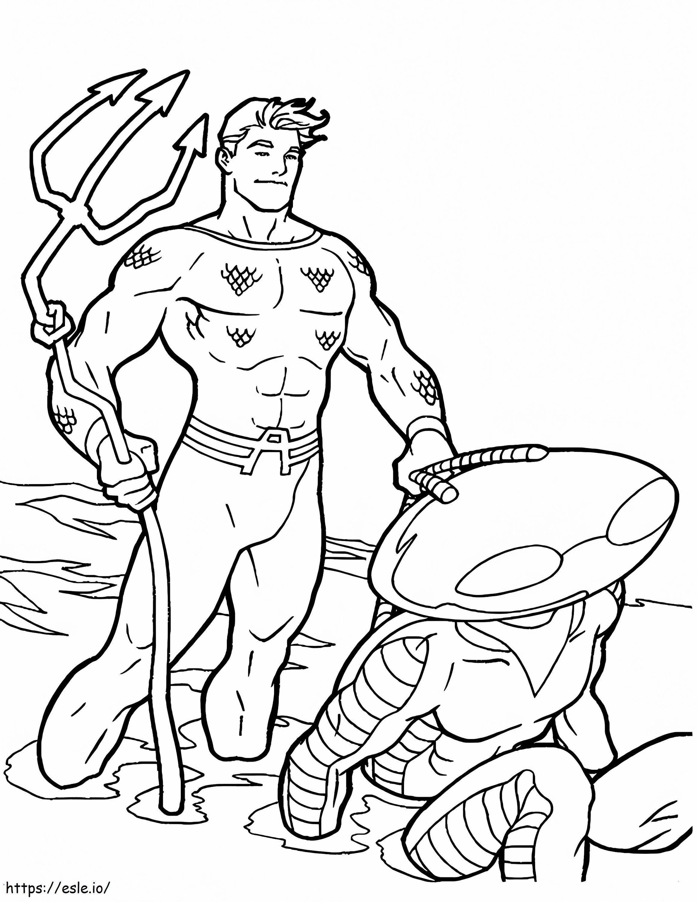 Aquaman 03 coloring page