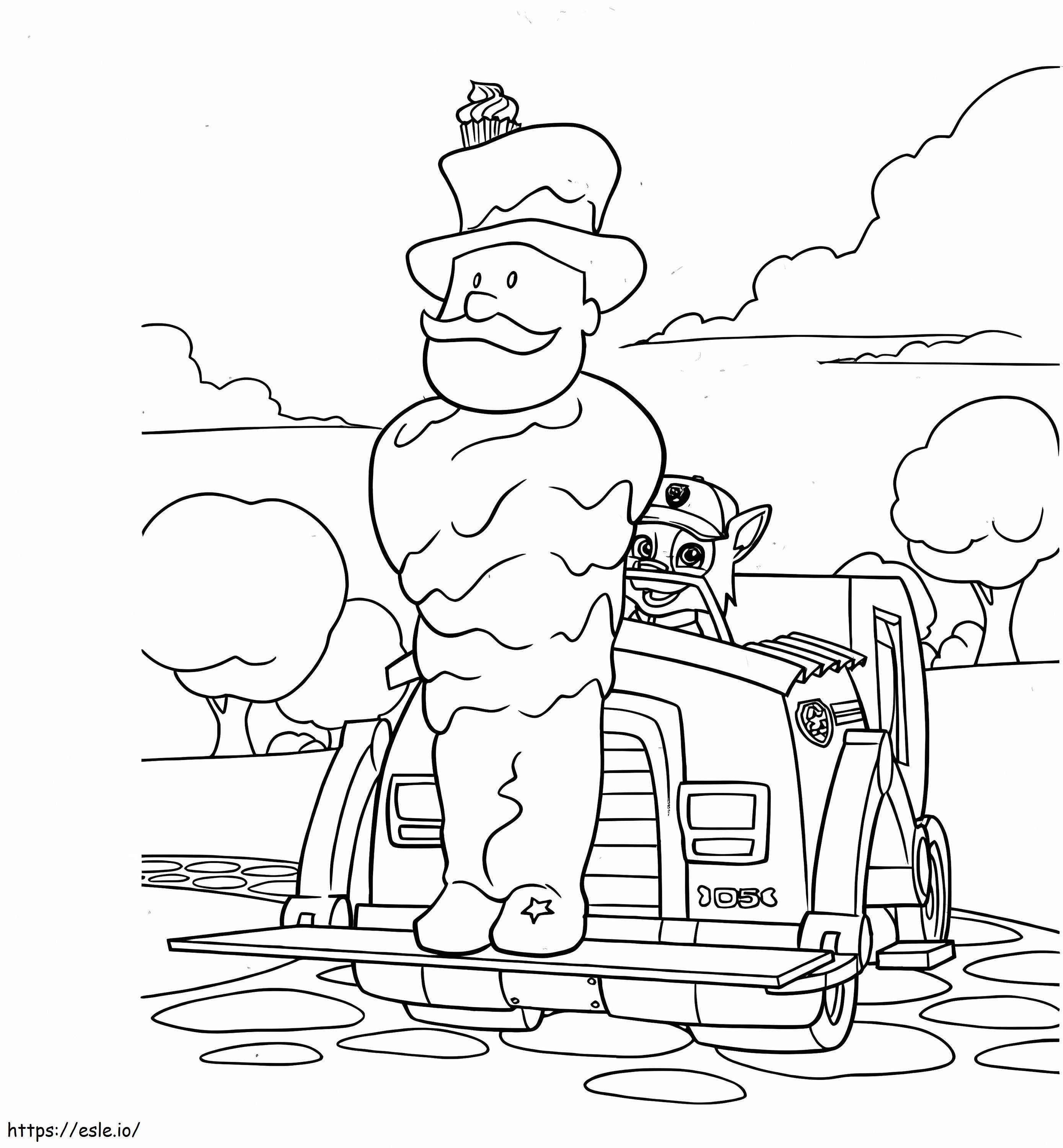 Rocky And Mayor Humdinger coloring page
