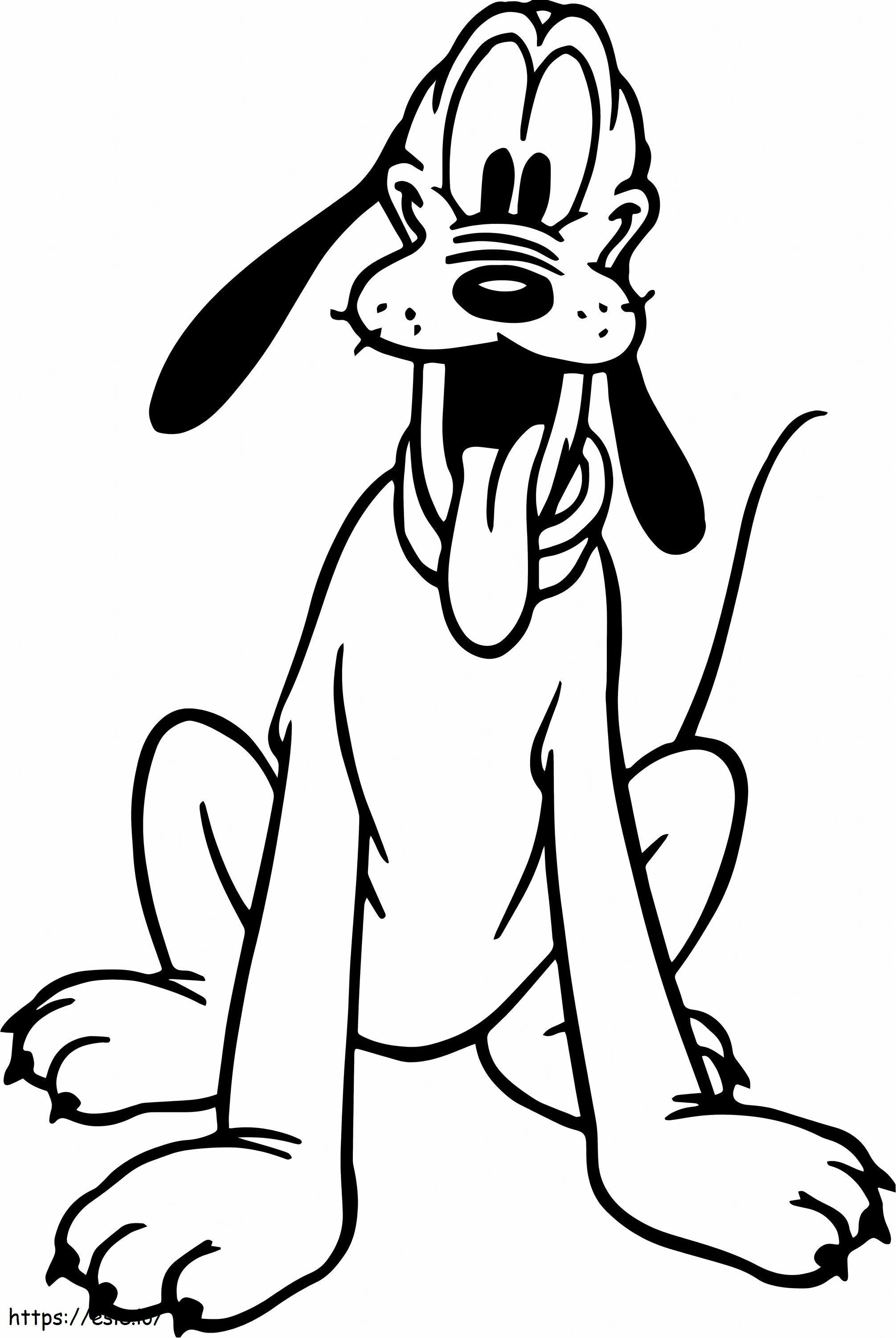 Basic Pluto coloring page
