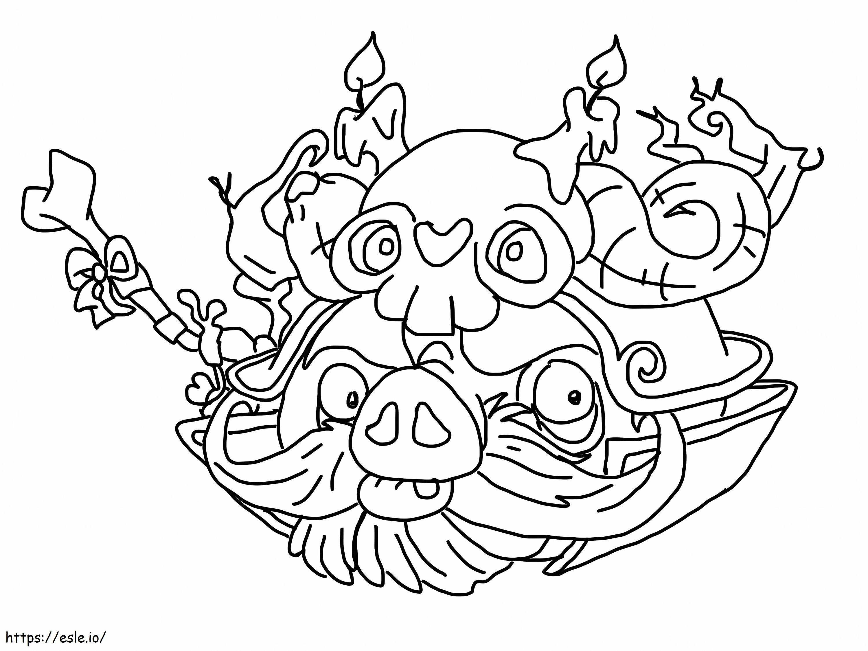 Pig Team coloring page