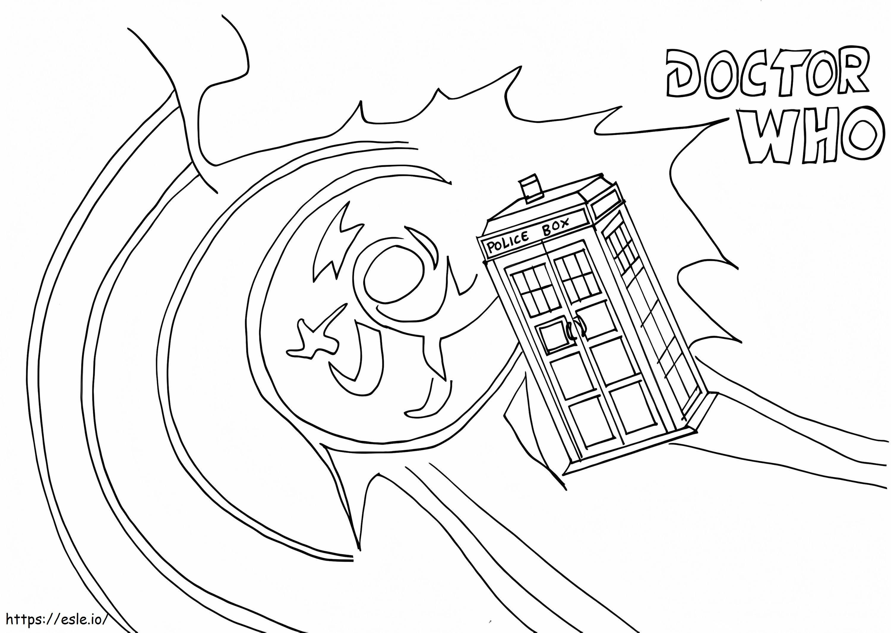 Coloriage Docteur Who 6 à imprimer dessin