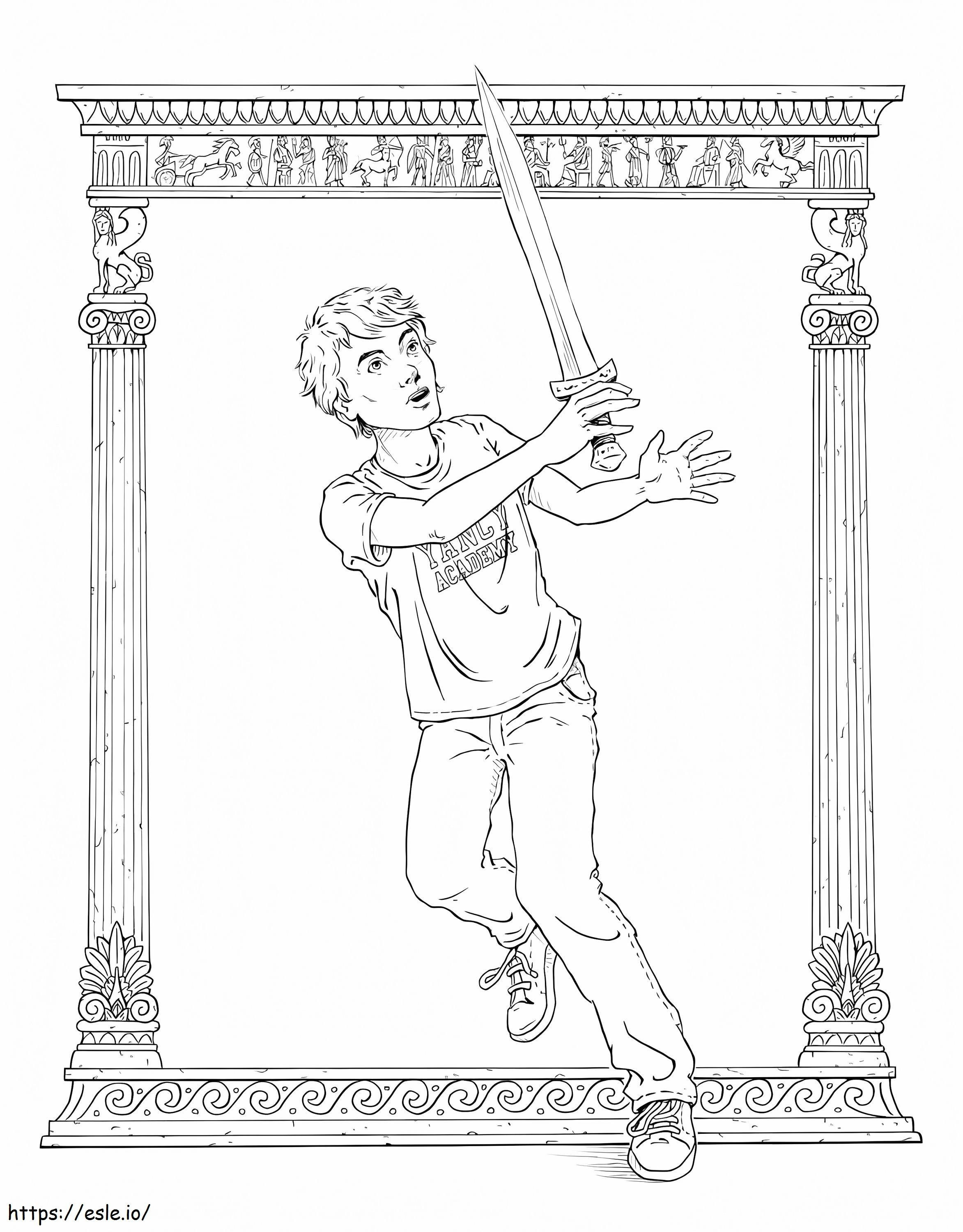 Percy Jackson 2 coloring page