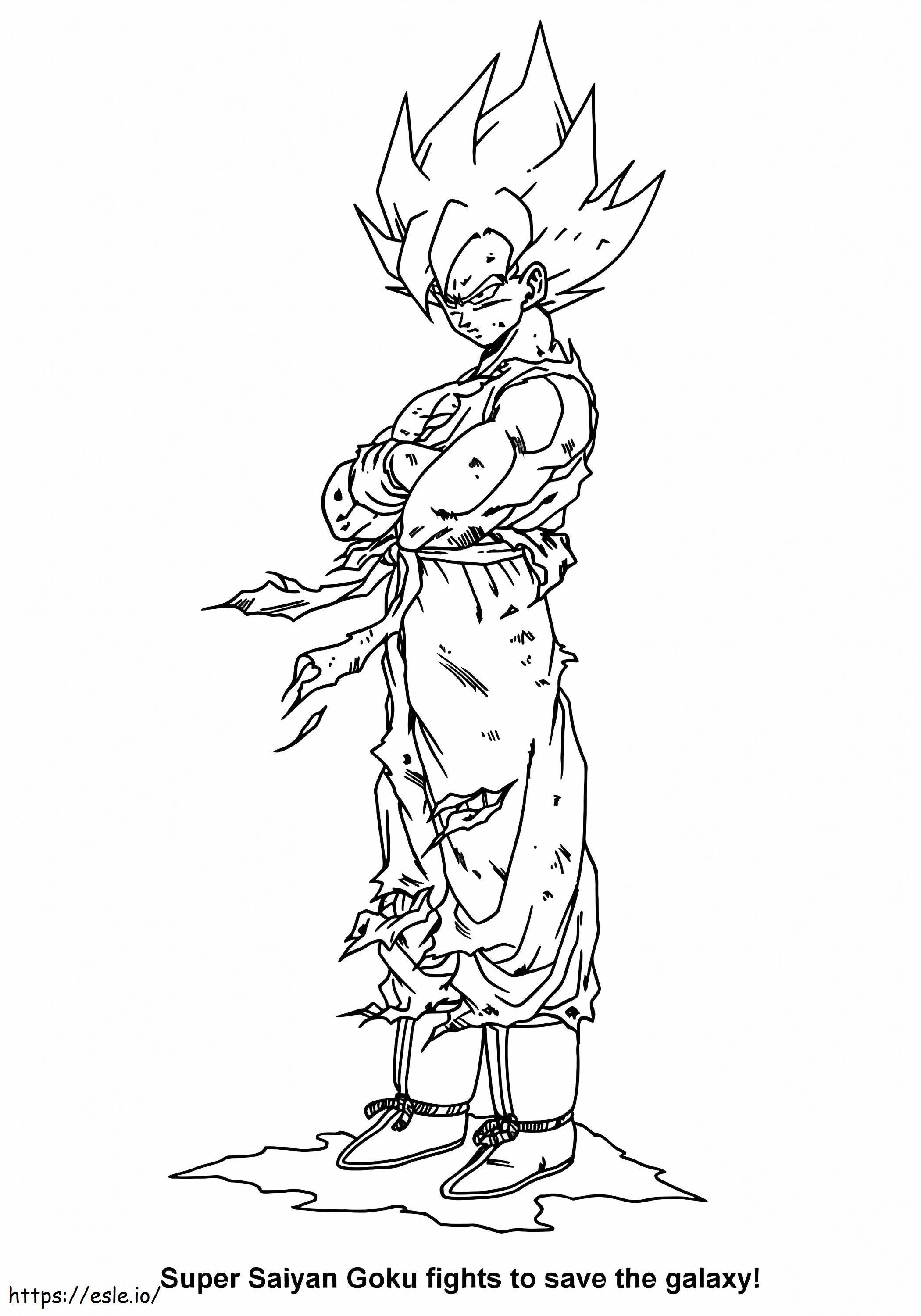 Son Goku For Children coloring page