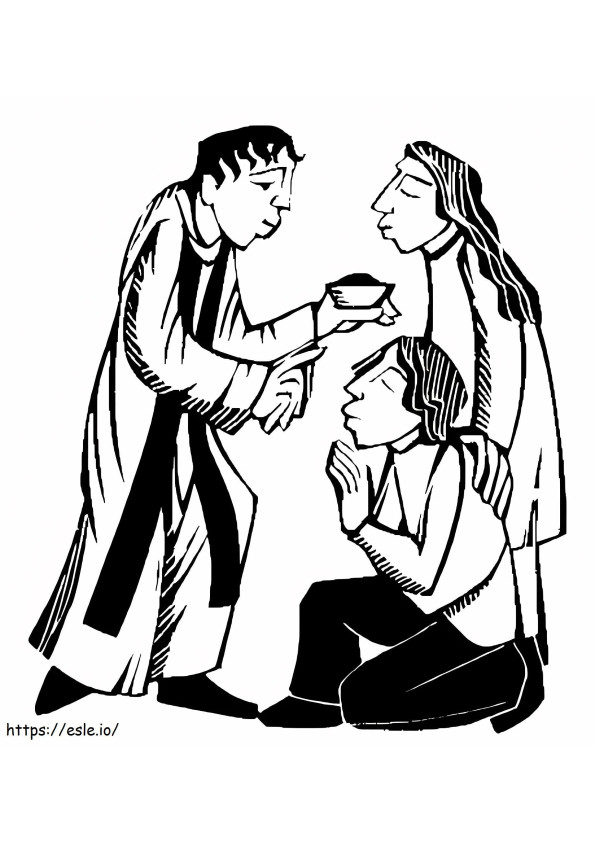 Ash Wednesday 6 coloring page