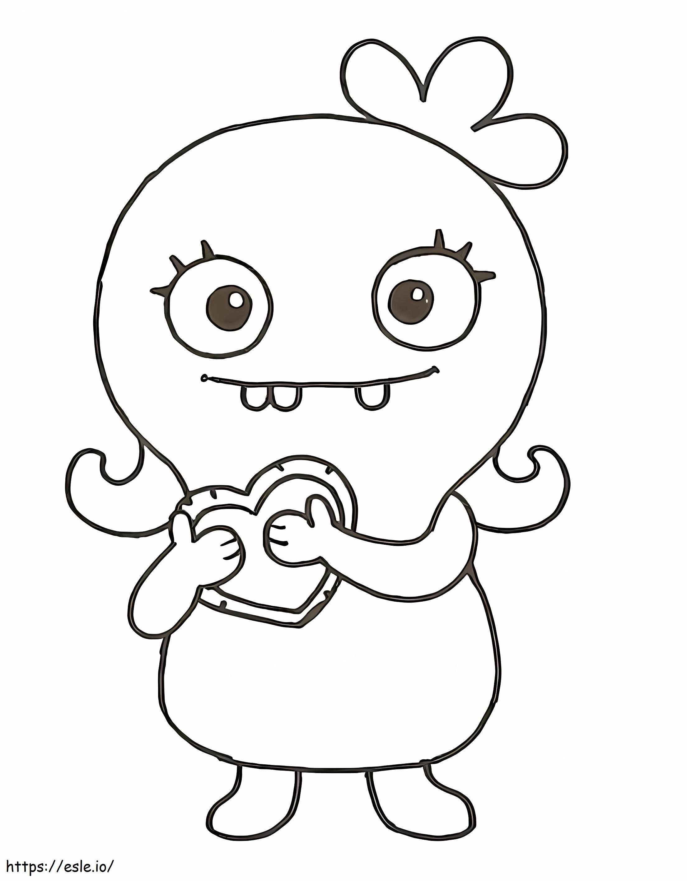 Cute Moxy UglyDolls coloring page